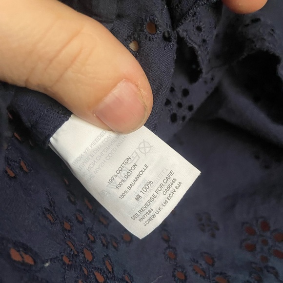 Madewell off the shoulder eyelet top L - Picture 3 of 4